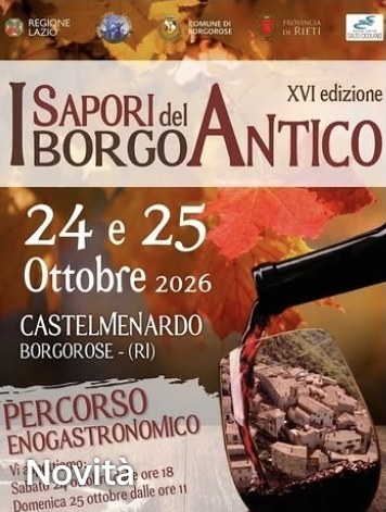 Locandina della XVI edizione: 24 e 25 ottobre 2026, Castelmenardo